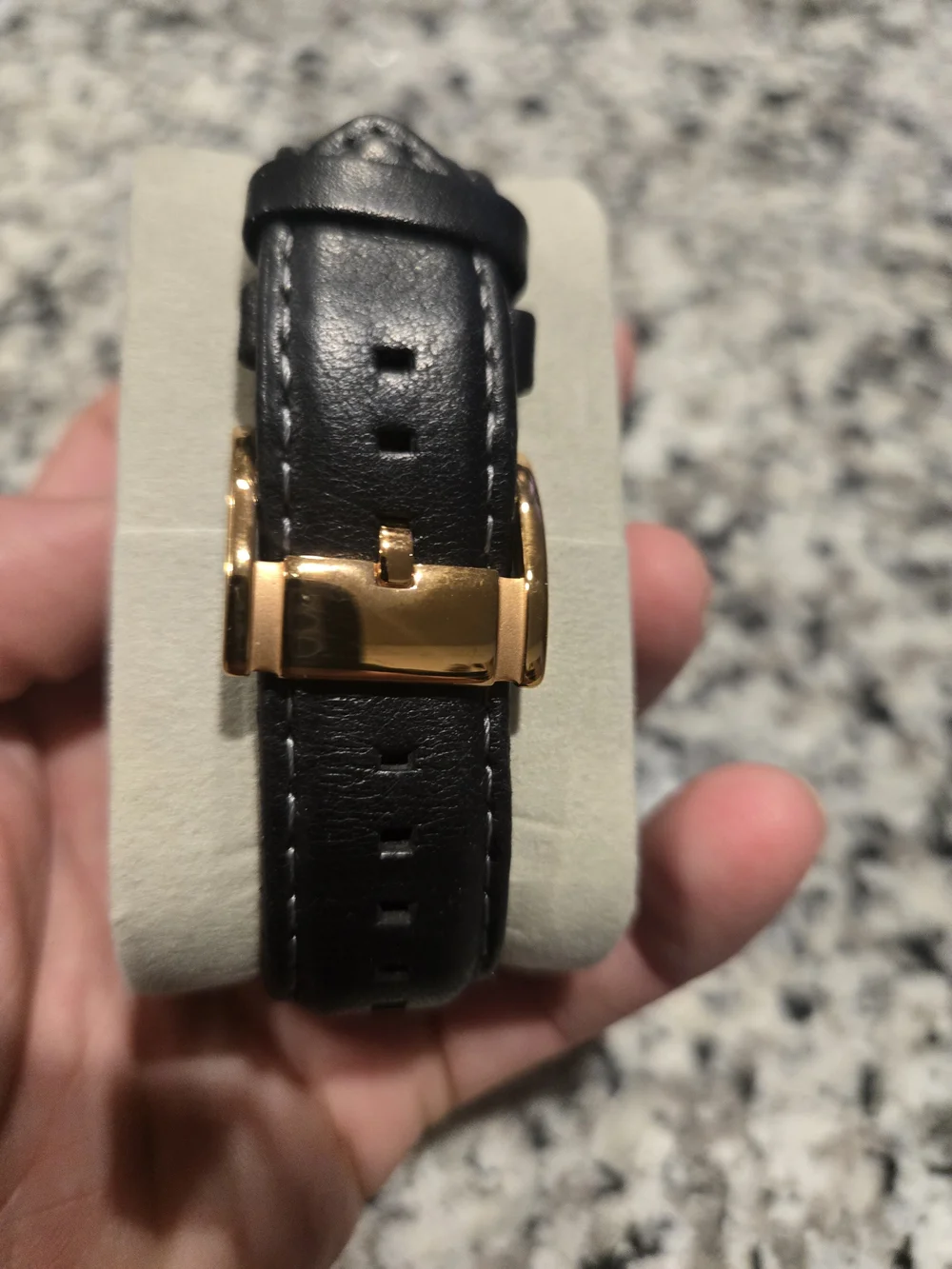 Fossil Men's Chronograph Watch in Black and Rose Gold